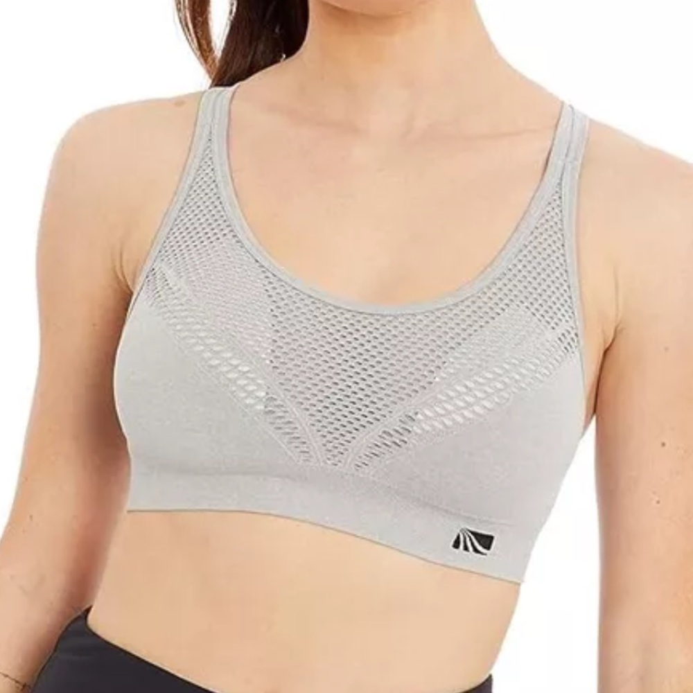 🌸3/$15 bundle🌸 MARIKA Women's Skylar gray Racerback Seamless Sports Bra